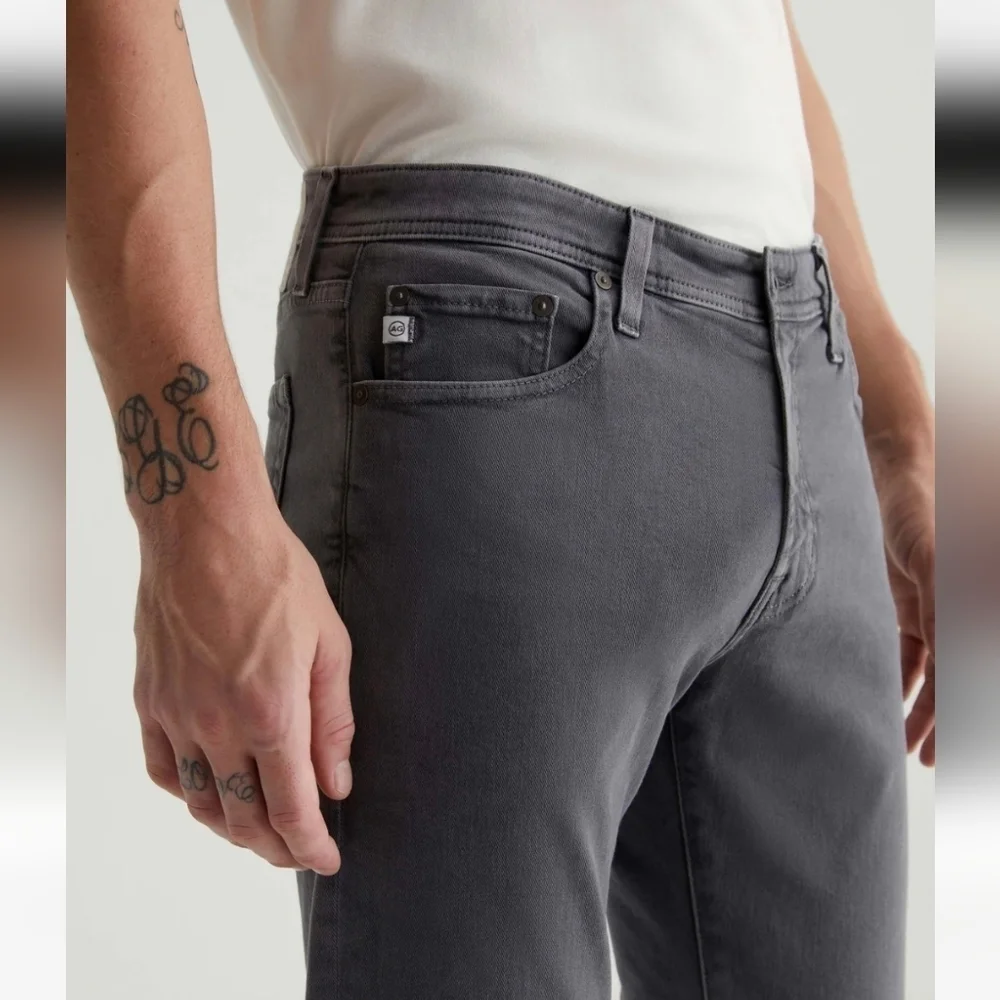 AG Trellis Modern Slim Vapor Wash Smooth Slate NWT